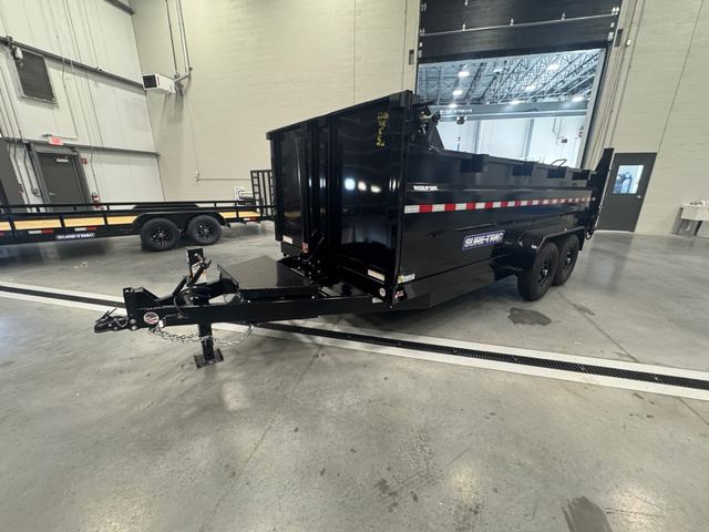 2026 SURE-TRAC 7X16 Powder Coated 14K Telescopic 3' High Side Dum in Loudon, NH