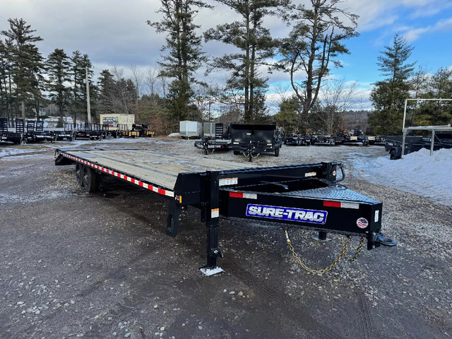 2026 SURE-TRAC 8.5X25+5 Powder Coated 17.6K Deckover Equipment Tr in Loudon, NH