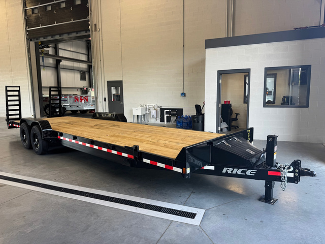2026 RICE 7X28 Powder Coated 14K Lowpro Equipment Trailer W/ in Loudon, NH