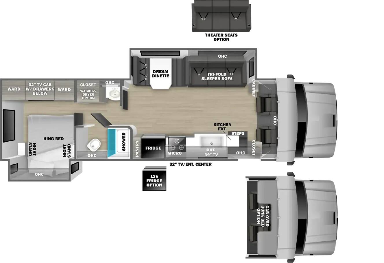 A photo of this 2027 Dynamax DX3 34KD