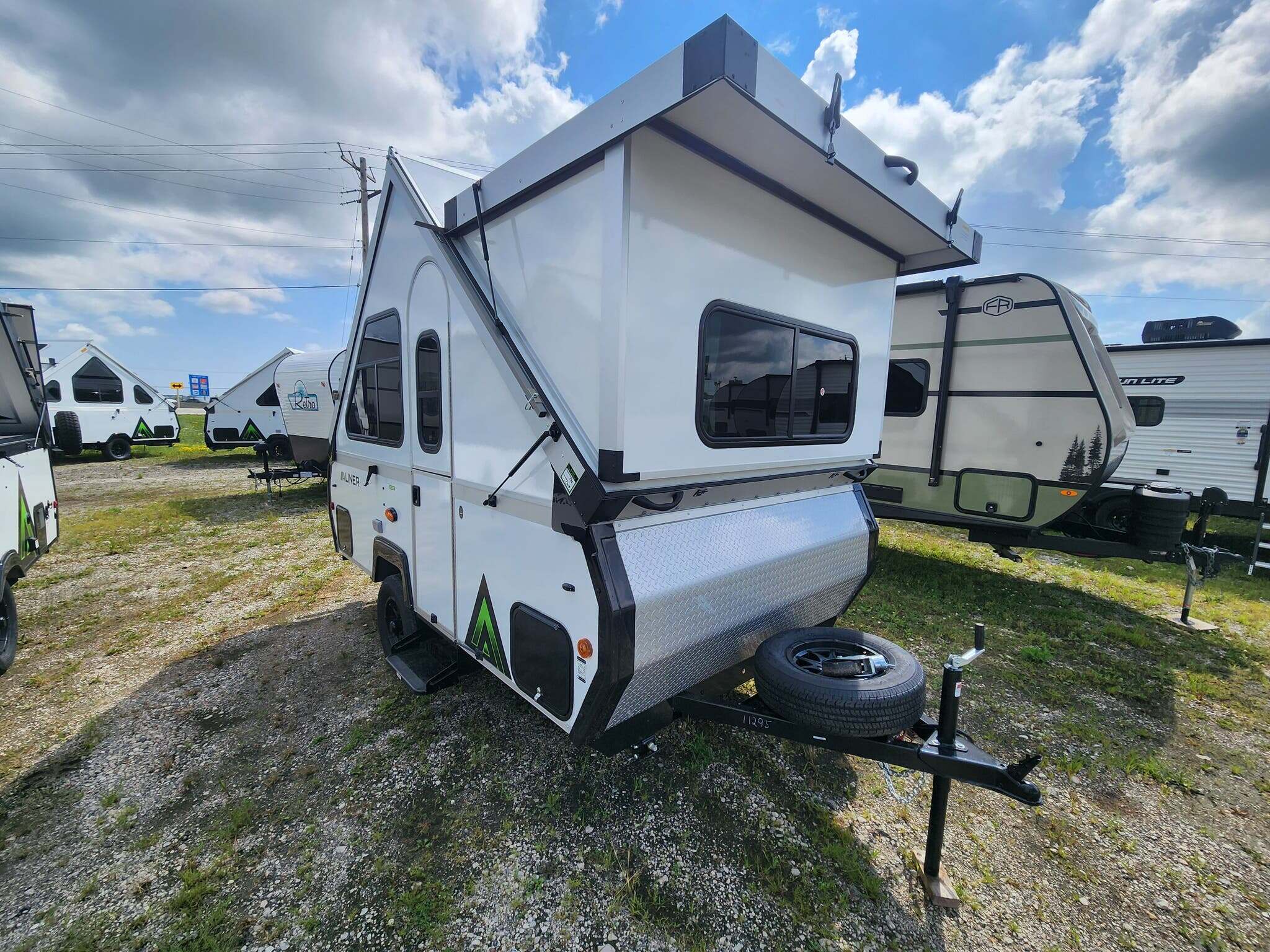 2027 Aliner Scout 12 Rear Sofa BASE in sturtevant WI