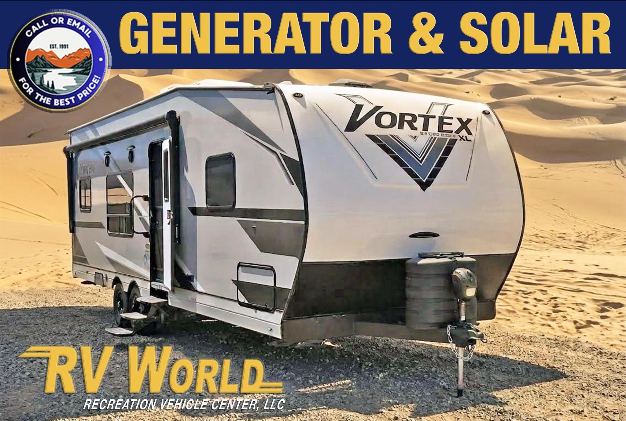2026 Genesis Supreme VORTEX V2515FSXL Travel Trailer Toy Hauler RV