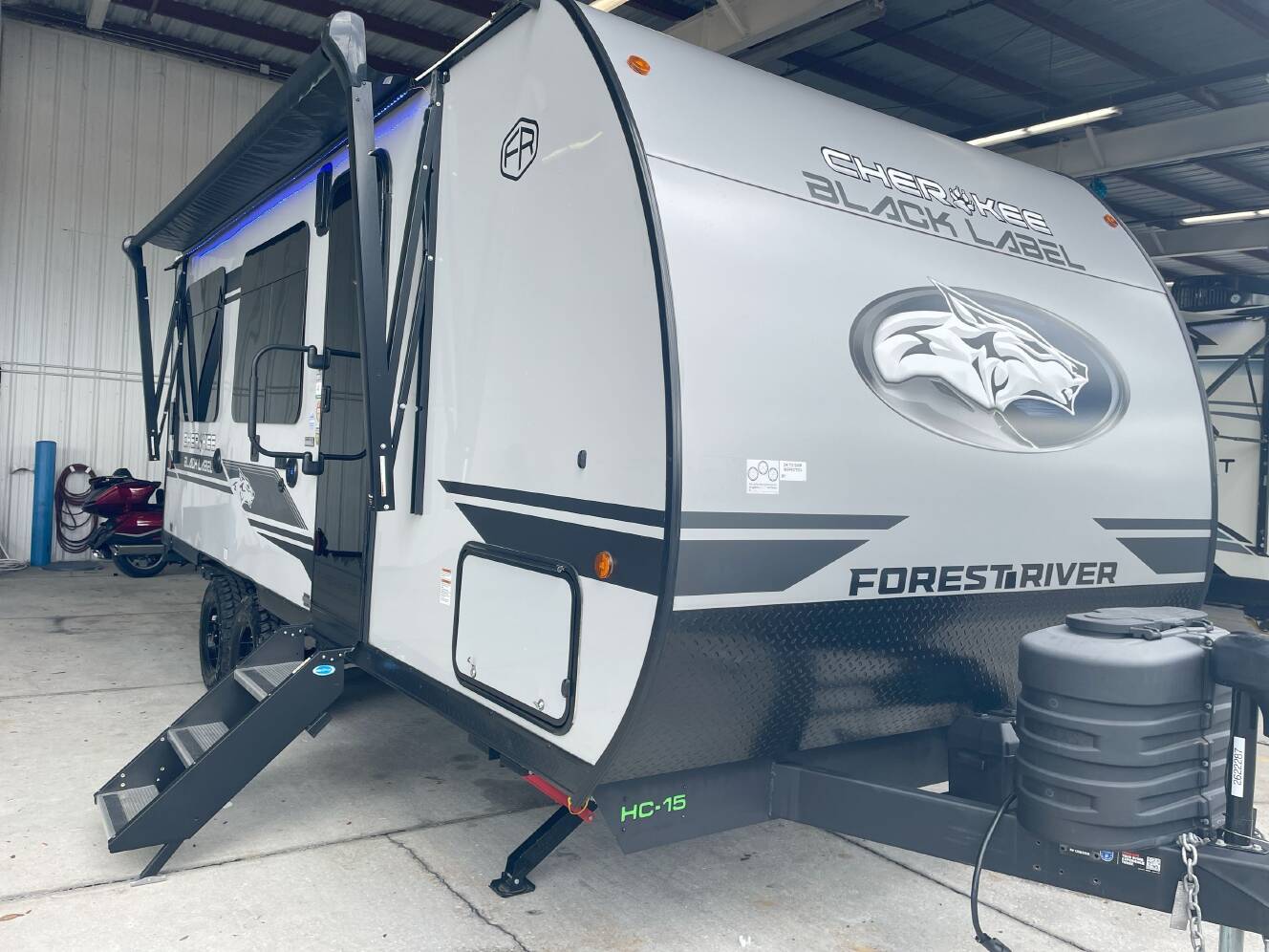 A photo of this 2026 Forest River GREY WOLF BLACK LABEL 18RRBL