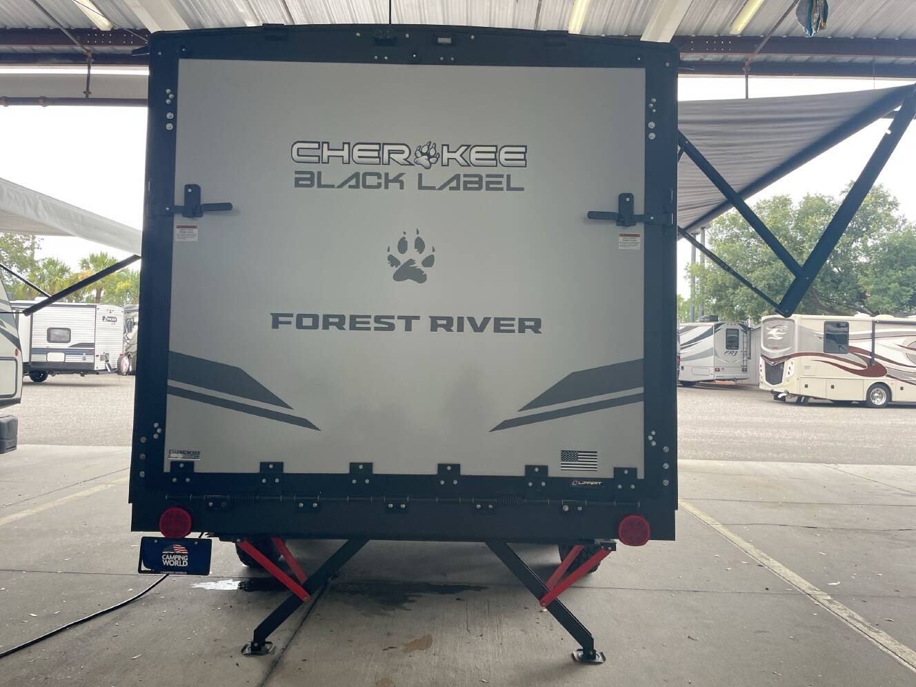 A photo of this 2026 Forest River GREY WOLF BLACK LABEL 18RRBL