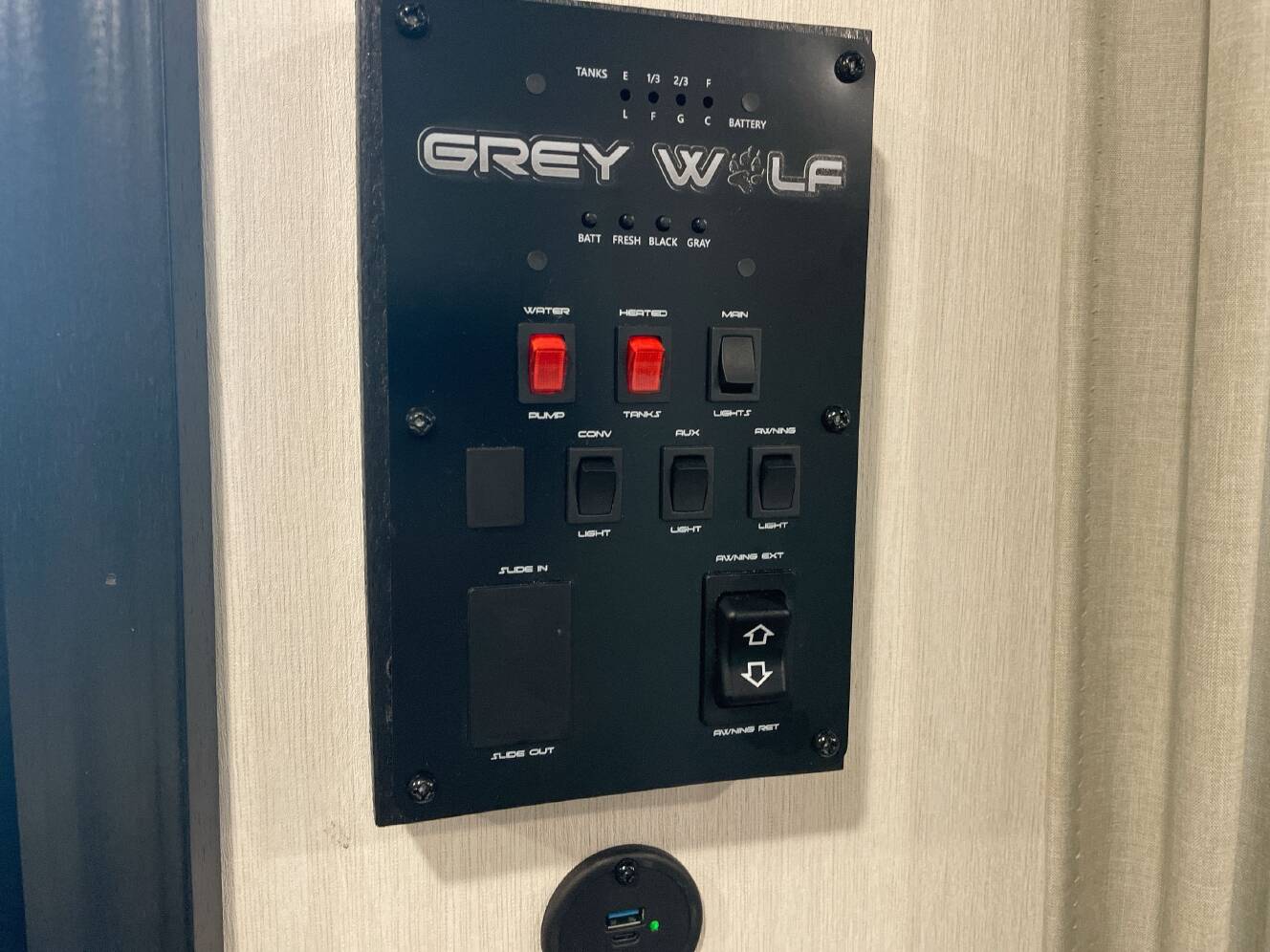 A photo of this 2026 Forest River GREY WOLF BLACK LABEL 18RRBL