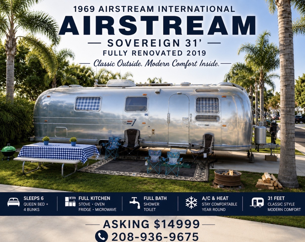 1969 Airstream SOVEREIGN 31 TWIN RV