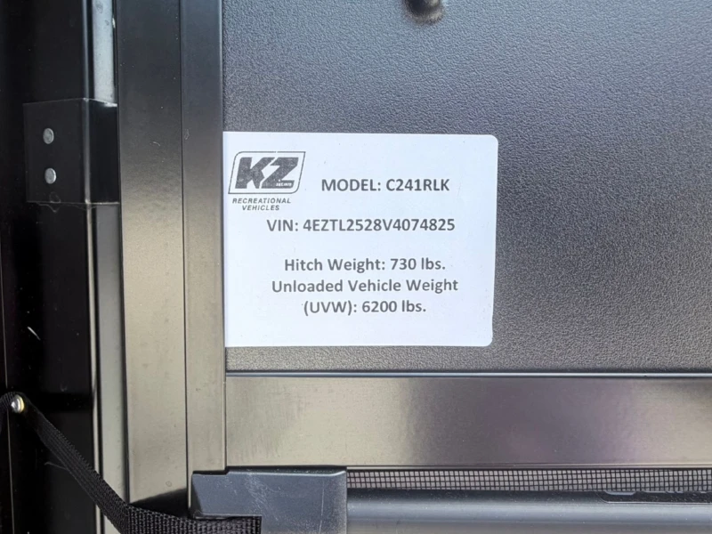 2027 KZ RV Connect C241RLK