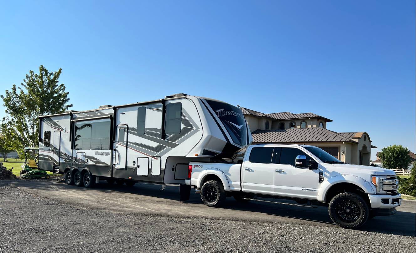 A photo of this 2021 Grand Design MOMENTUM M-CLASS 395M