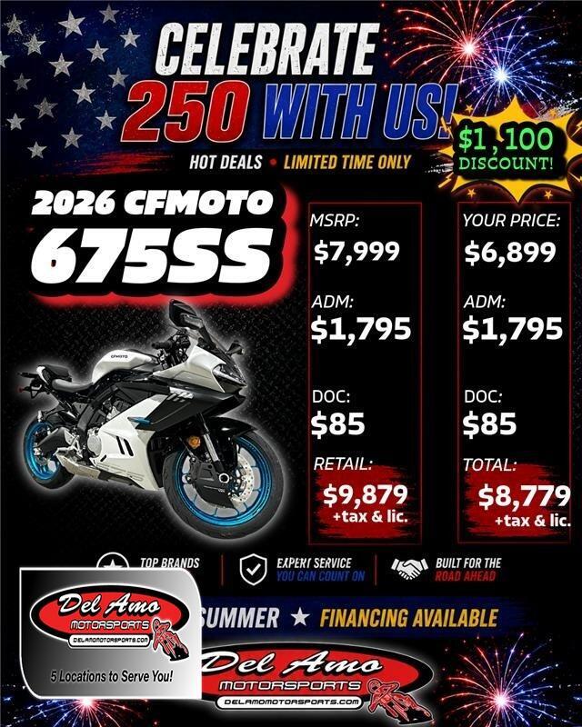 2026 CFMOTO 675SS SS in Redondo Beach, CA