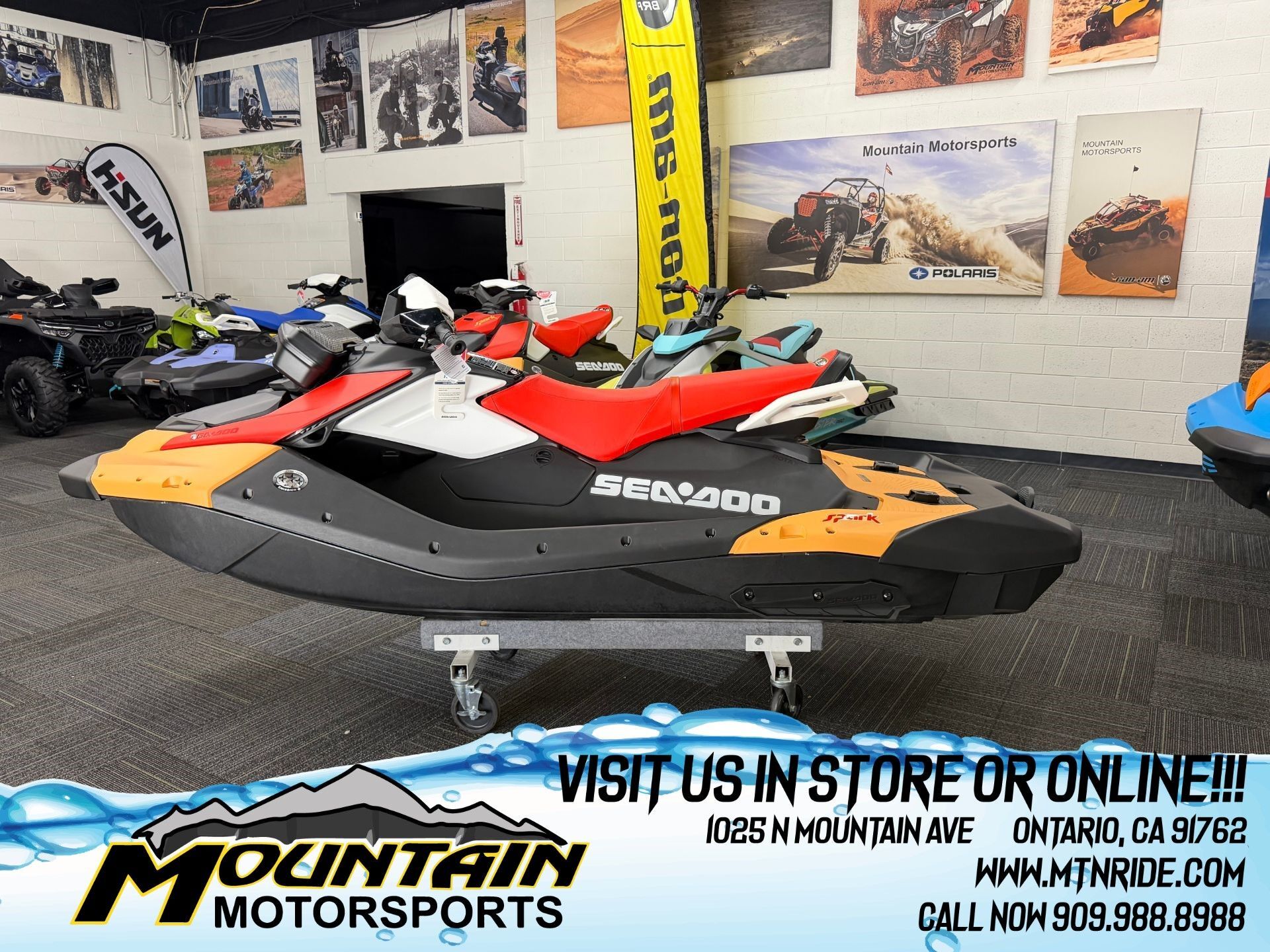 2026 Sea-Doo Spark for 3 90 hp + Convenience package with iBR and A FOR 3 - 90 CONVENIENCE PACKAGE WITH IBR in Ontario, CA