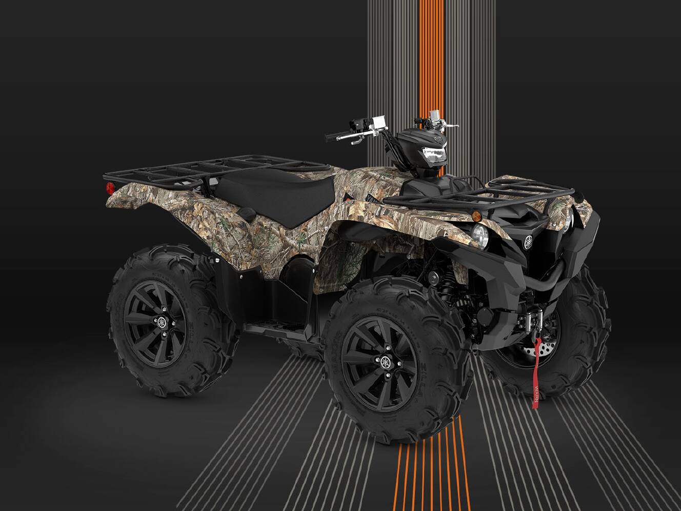 A photo of this 2026 Yamaha Grizzly EPS Camo