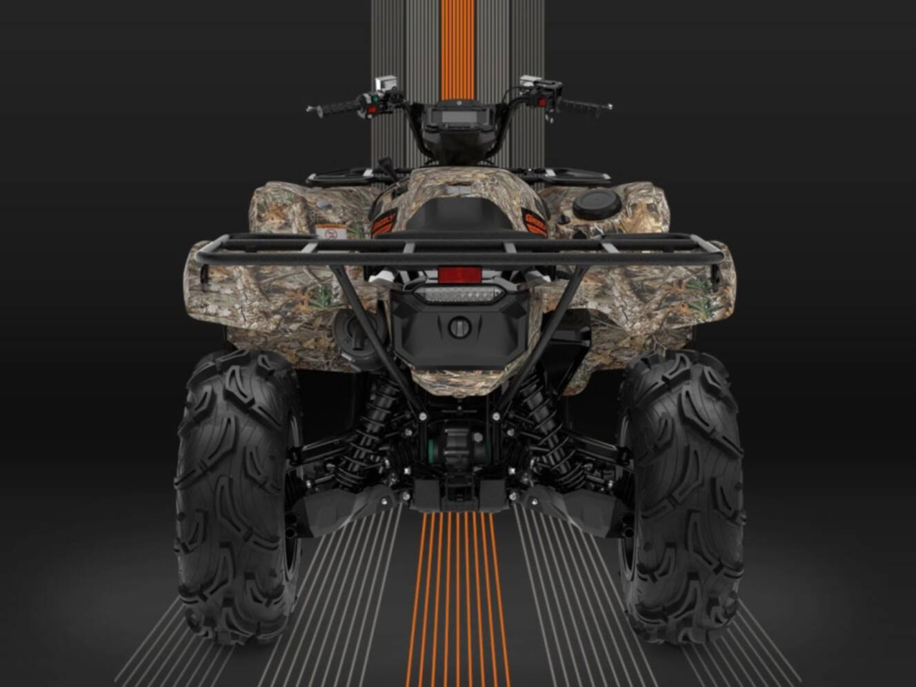 A photo of this 2026 Yamaha Grizzly EPS Camo