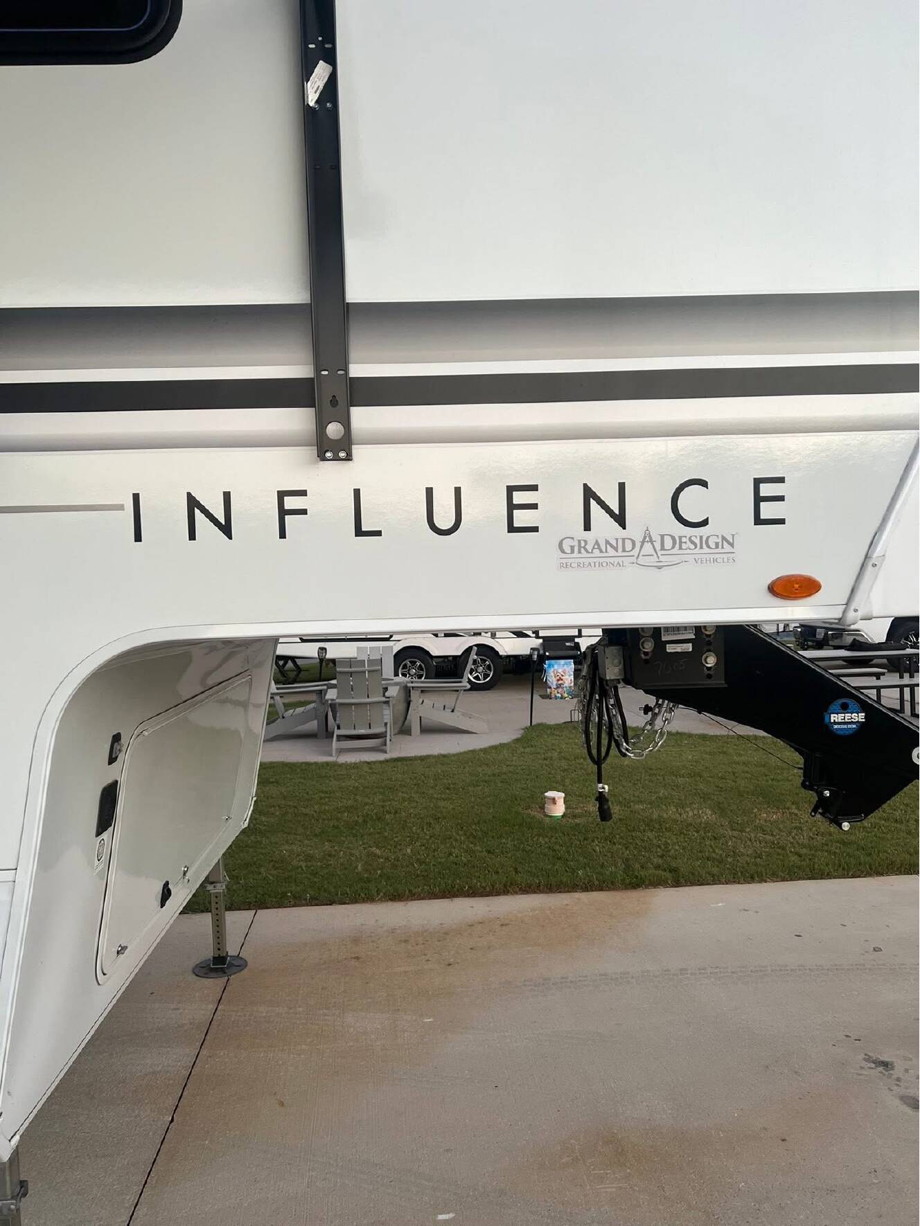 A photo of this 2024 Grand Design INFLUENCE 3503GK