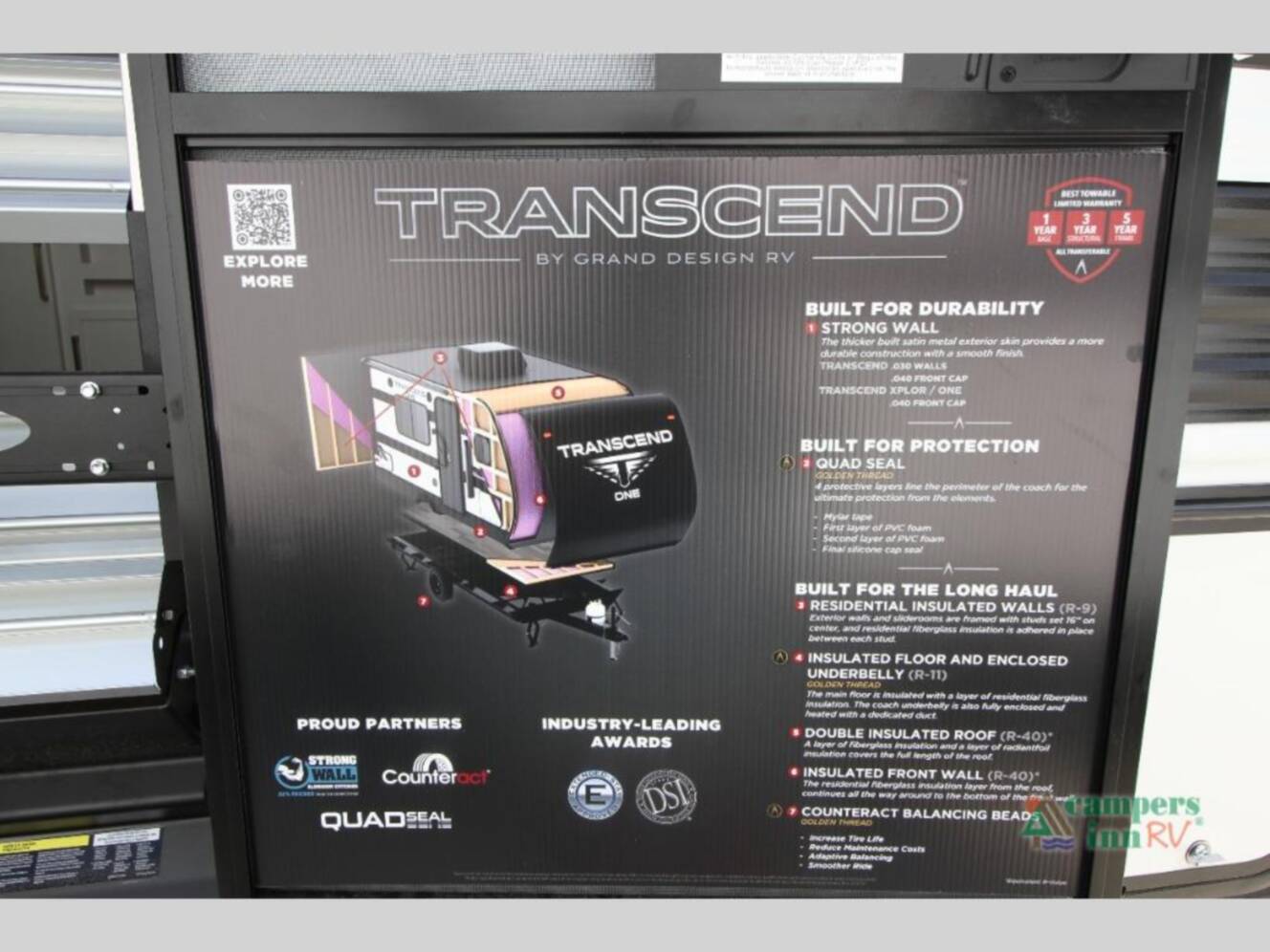 A photo of this 2027 Grand Design Transcend Lite 121RBL