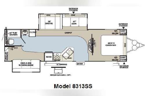 2010 Forest River Rv Rockwood Signature Ultra Lite 8313SS in albertville MN