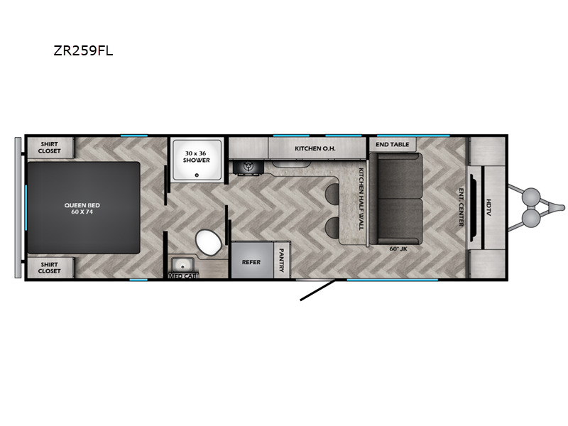 2024 Crossroads Rv Zinger Lite ZR259FL in heath OH