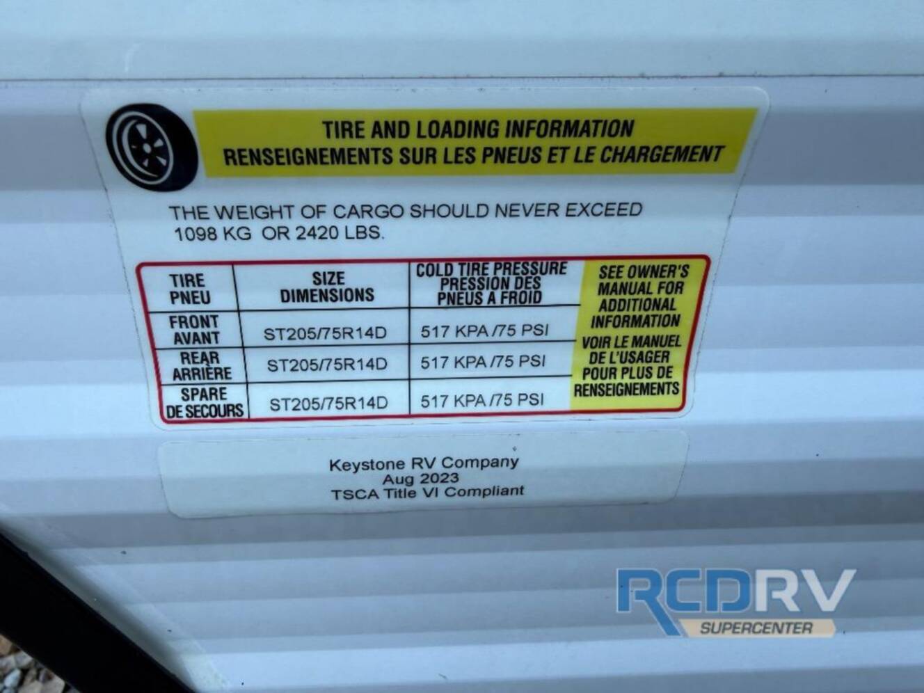 A photo of this 2024 Crossroads Rv Zinger Lite ZR259FL