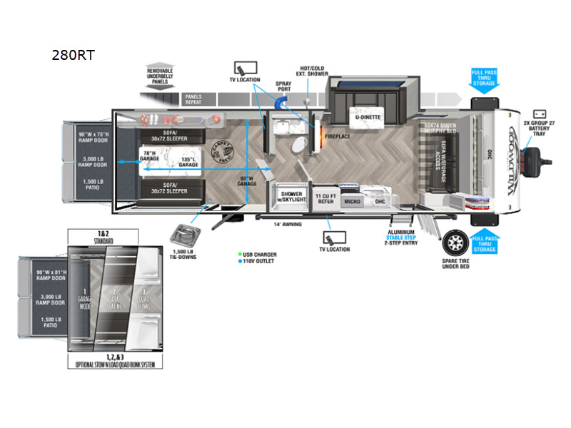 2022 Forest River Rv Wildwood FSX 280RT in west alexandria OH