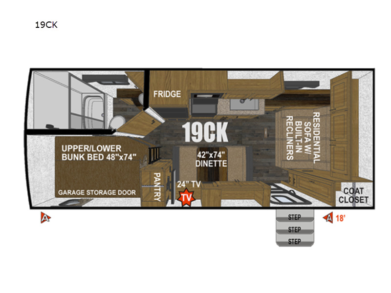 2025 Outdoors Rv Creek Side Mountain Series 19CK in aumsville OR