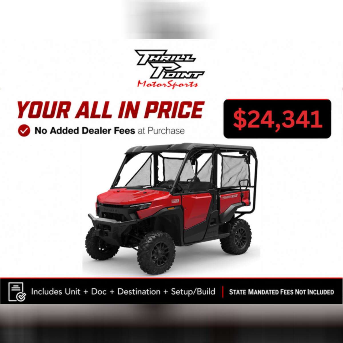 2026 Honda Pioneer 1000-5 Deluxe
