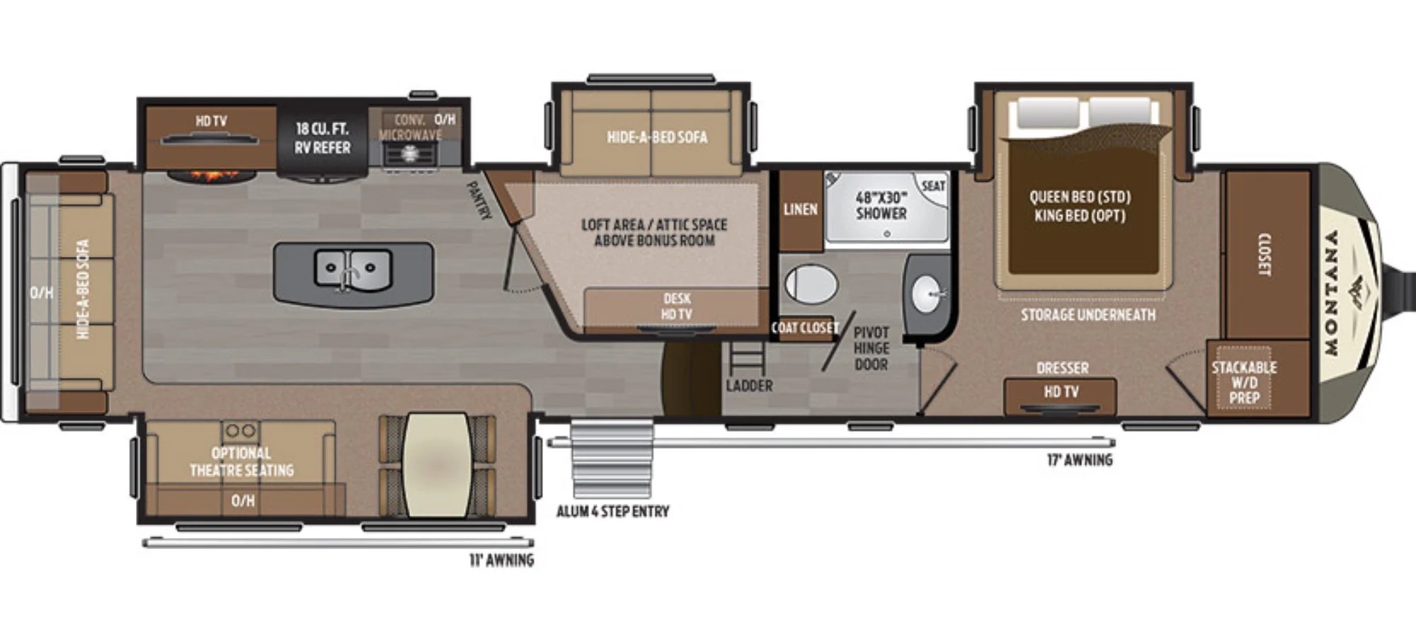 2017 Keystone MONTANA 3950BR in fort myers FL