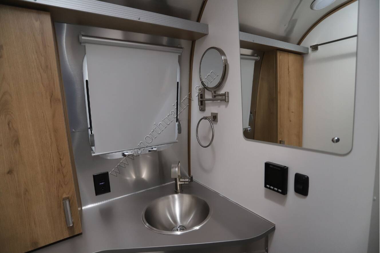 A photo of this 2026 Airstream Trade Wind 25FB