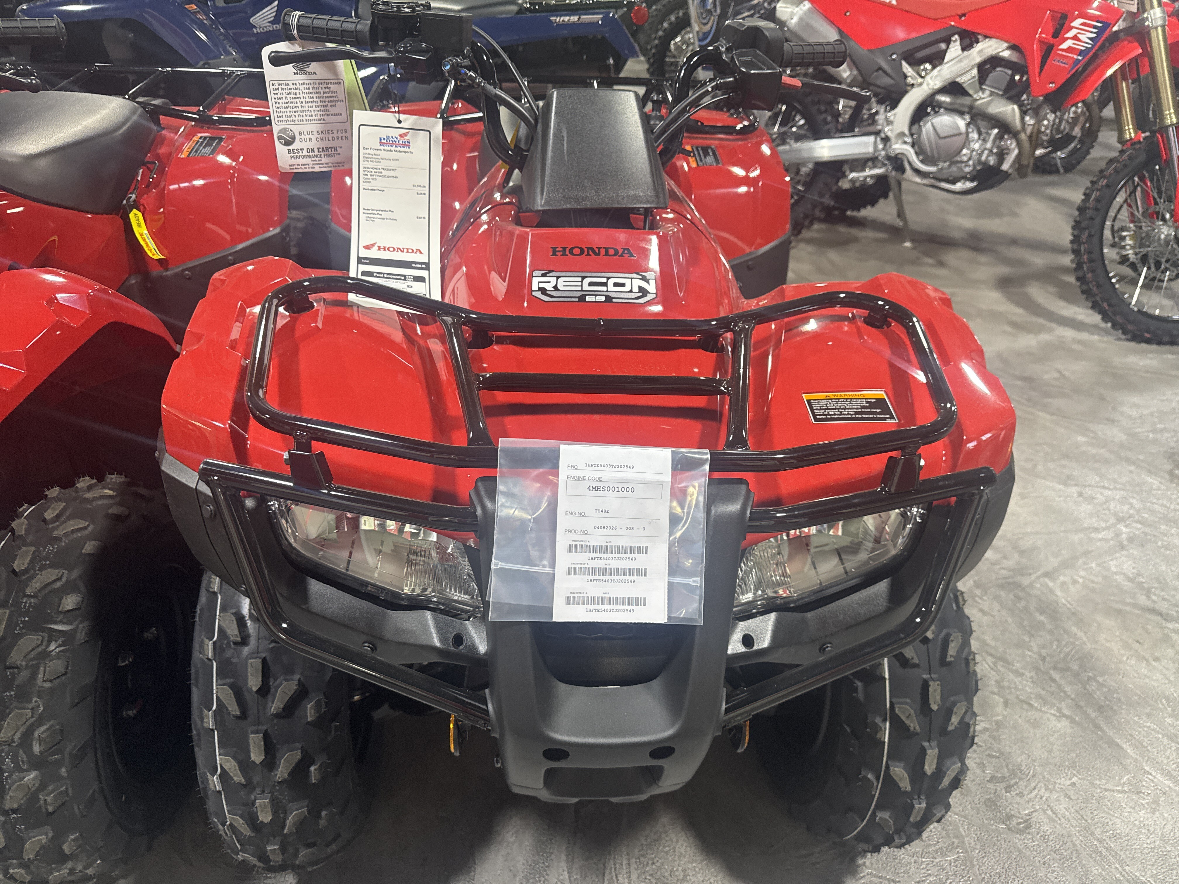 2026 Honda FourTrax Recon ES 2X4 ES in elizabethtown KY