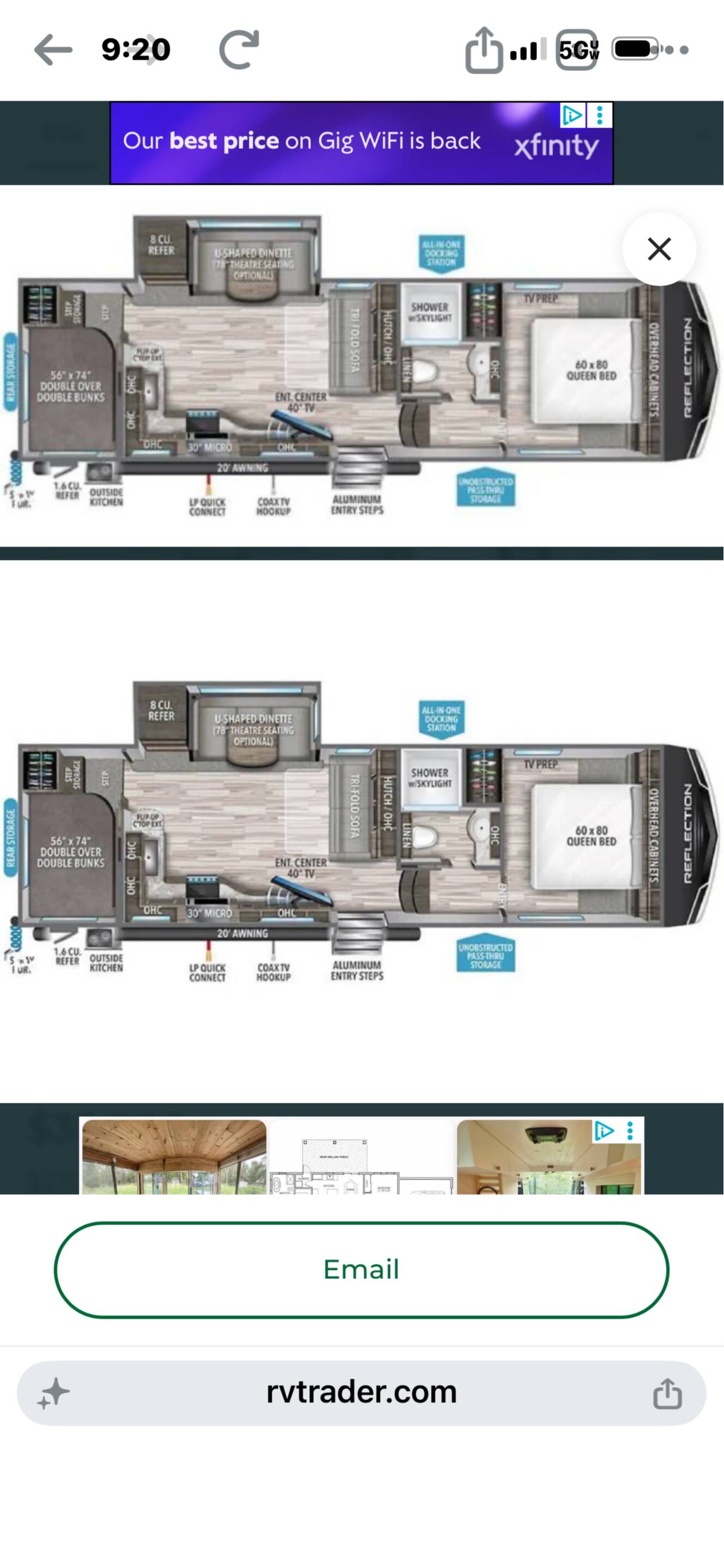 A photo of this 2022 Grand Design REFLECTION 150 SERIES 278BH