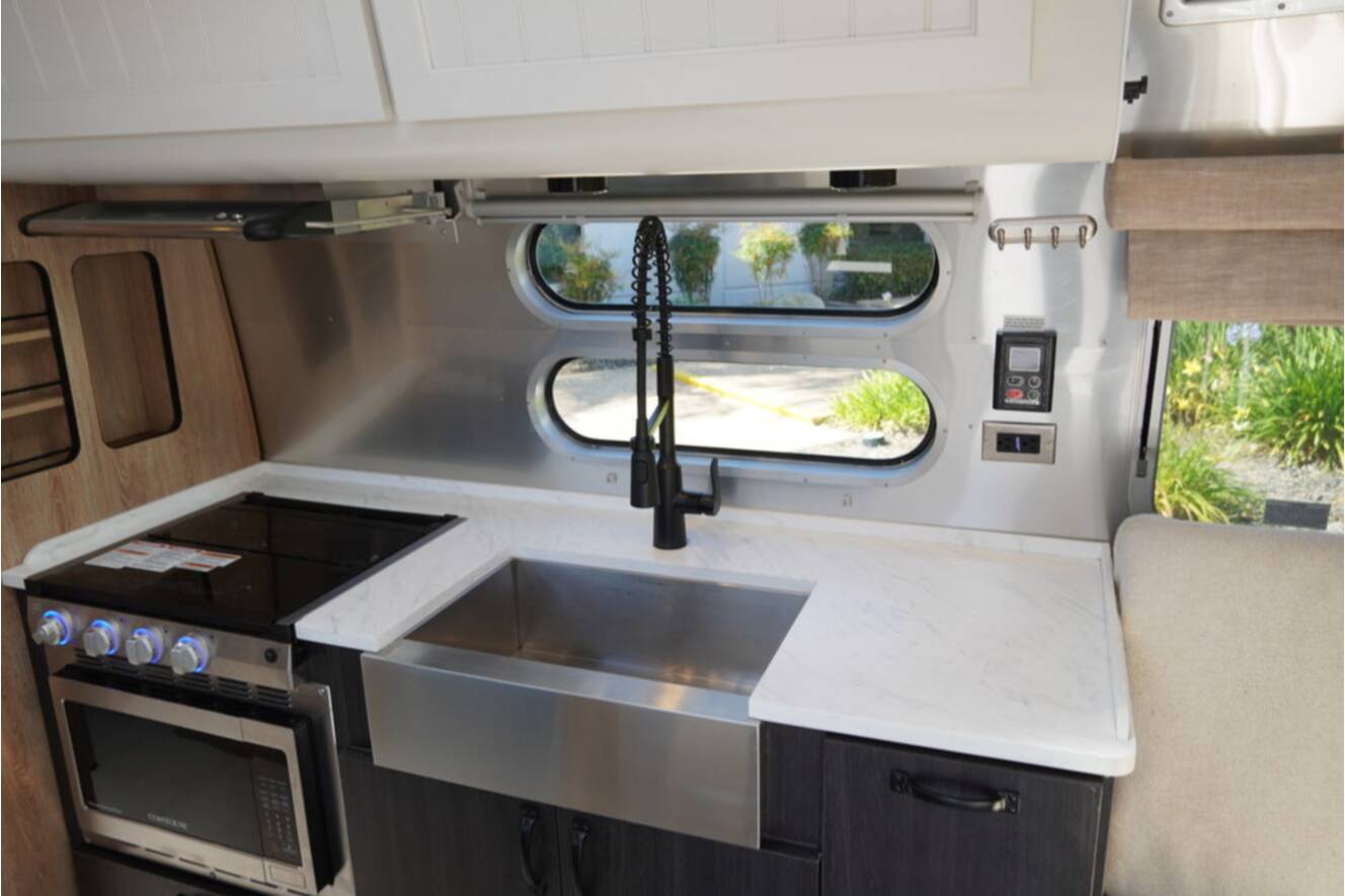 A photo of this 2022 Airstream Pottery Barn® 28RB Twin