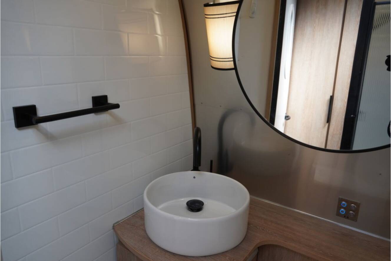 A photo of this 2022 Airstream Pottery Barn® 28RB Twin