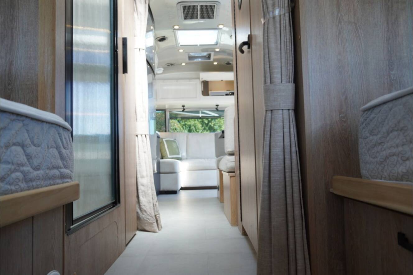 A photo of this 2022 Airstream Pottery Barn® 28RB Twin