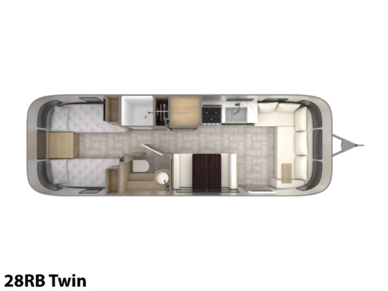 A photo of this 2022 Airstream Pottery Barn® 28RB Twin