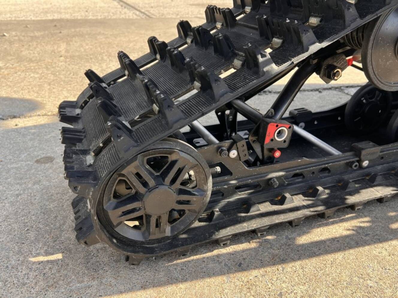 A photo of this 2025 Ski-Doo Renegade® X-RS® 900 ACE Turbo R Ice R. XT 1.5 Std_7.2