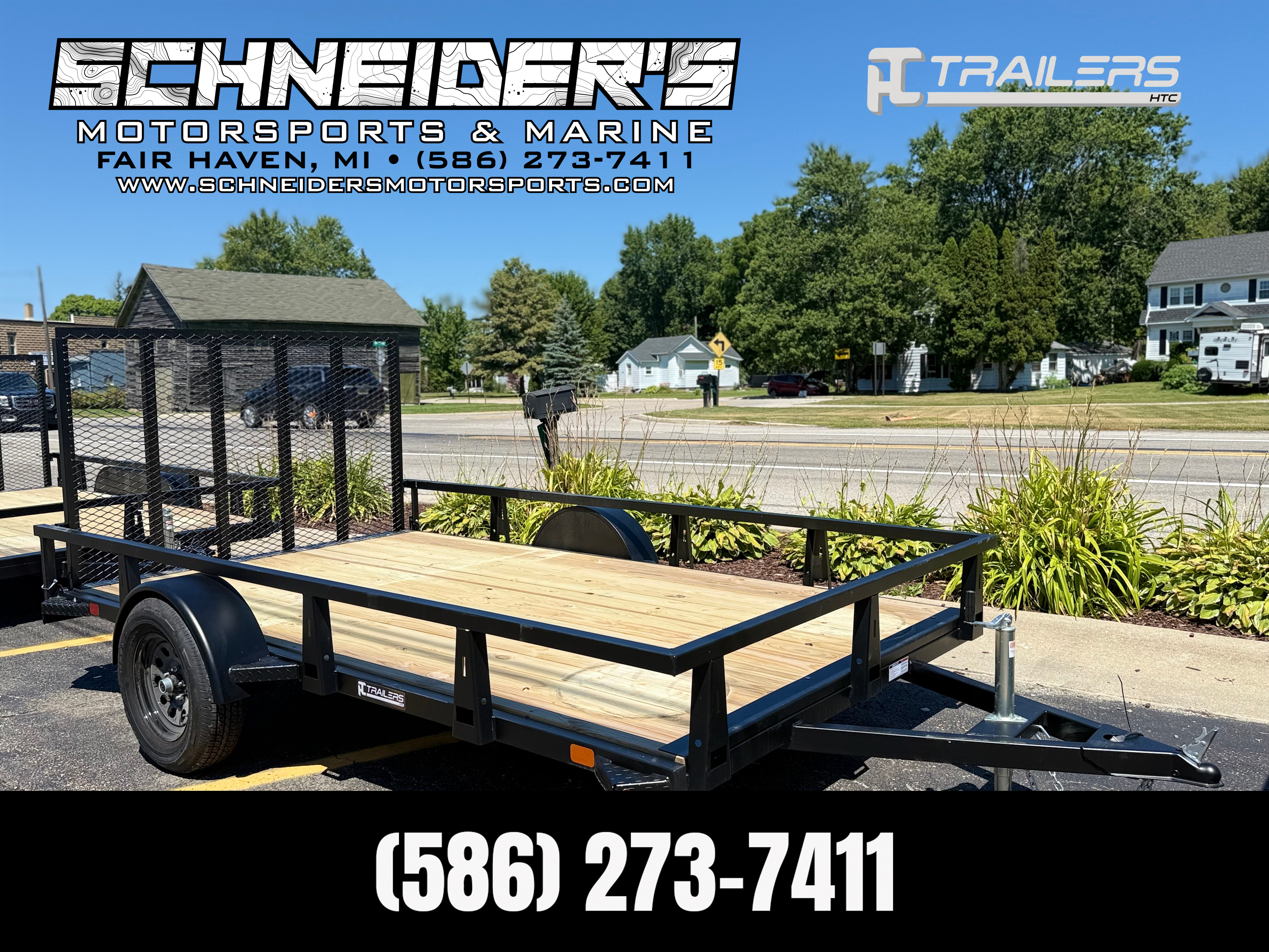 2026 Htc Trailers 7x12 Steel Utility Trailer in fair haven MI