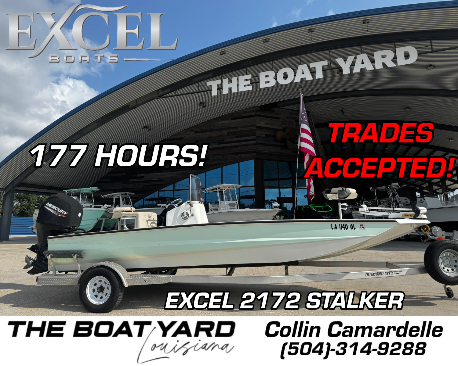 2018 Excel Boats Stalker 2172 STALKER SIDE AND CENTER CONSOLE in marrero LA