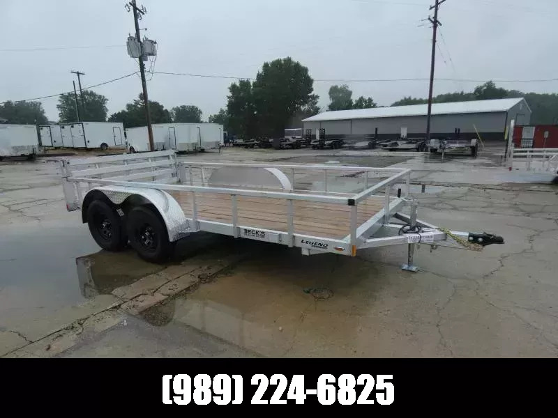 2026 Legend Trailers Open Deluxe Tandem Axle 7' x 14' Aluminum Utility Trail in Saint Johns, MI