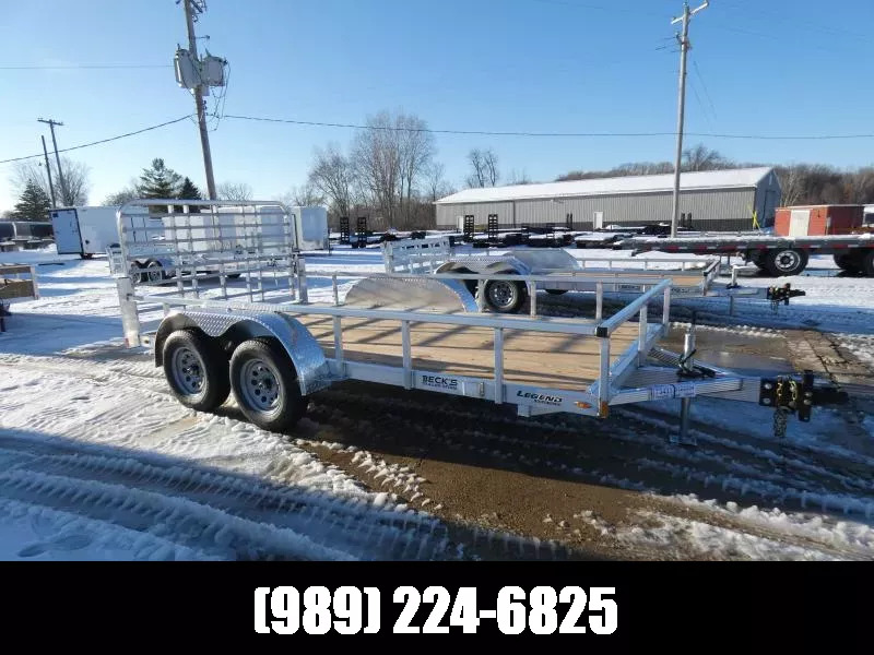 2026 Legend Trailers Open Deluxe Tandem Axle 7' x 14' Aluminum Utility Trail in Saint Johns, MI