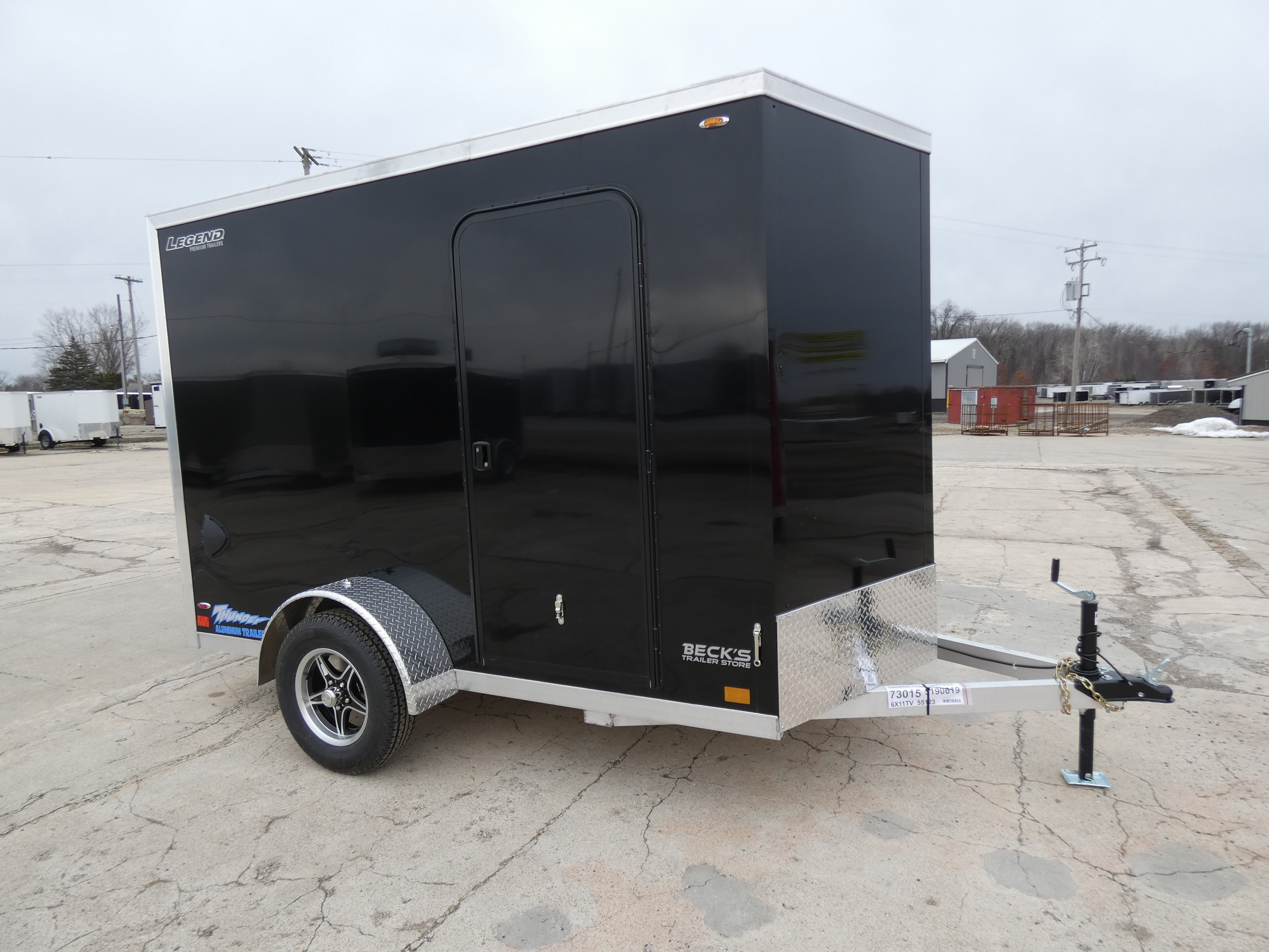 2026 Legend Trailers Thunder V-Nose 6' x 11' Aluminum Enclosed Cargo Trailer in Saint Johns, MI
