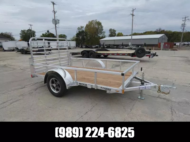 2026 Legend Trailers Open Deluxe Single Axle 6' x 10' Aluminum Utility For S in Saint Johns, MI
