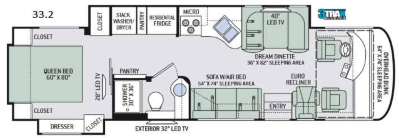 A photo of this 2017 Thor Motor Coach Palazzo 33.2