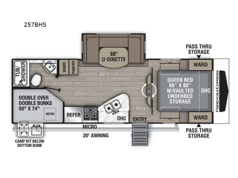 2021 Coachmen Rv Freedom Express Ultra Lite 257BHS in crystal river FL