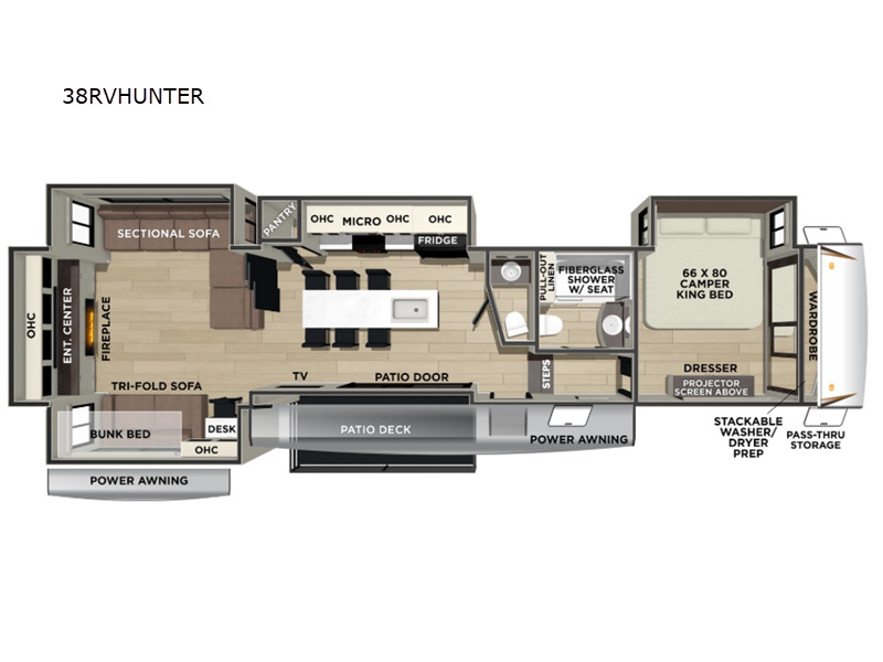 2026 Forest River Rv Cherokee Sabre 38RVHUNTER in bunker hill IN