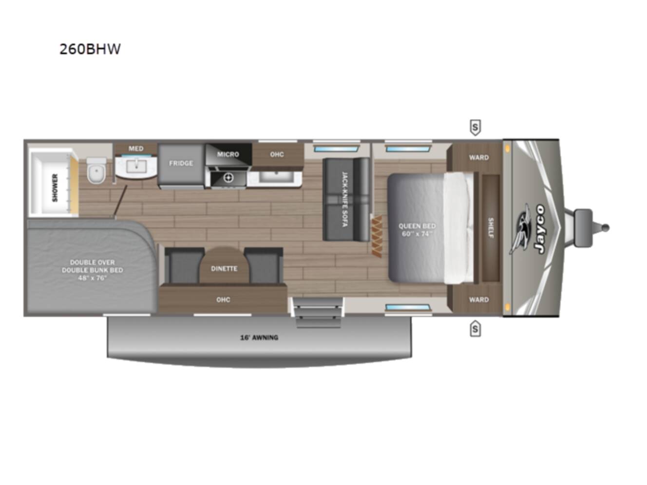 A photo of this 2027 Jayco Jay Flight 260BHW