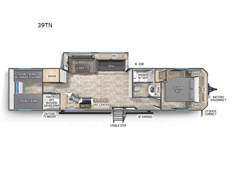 A photo of this 2024 Forest River Rv Timberwolf 39TN