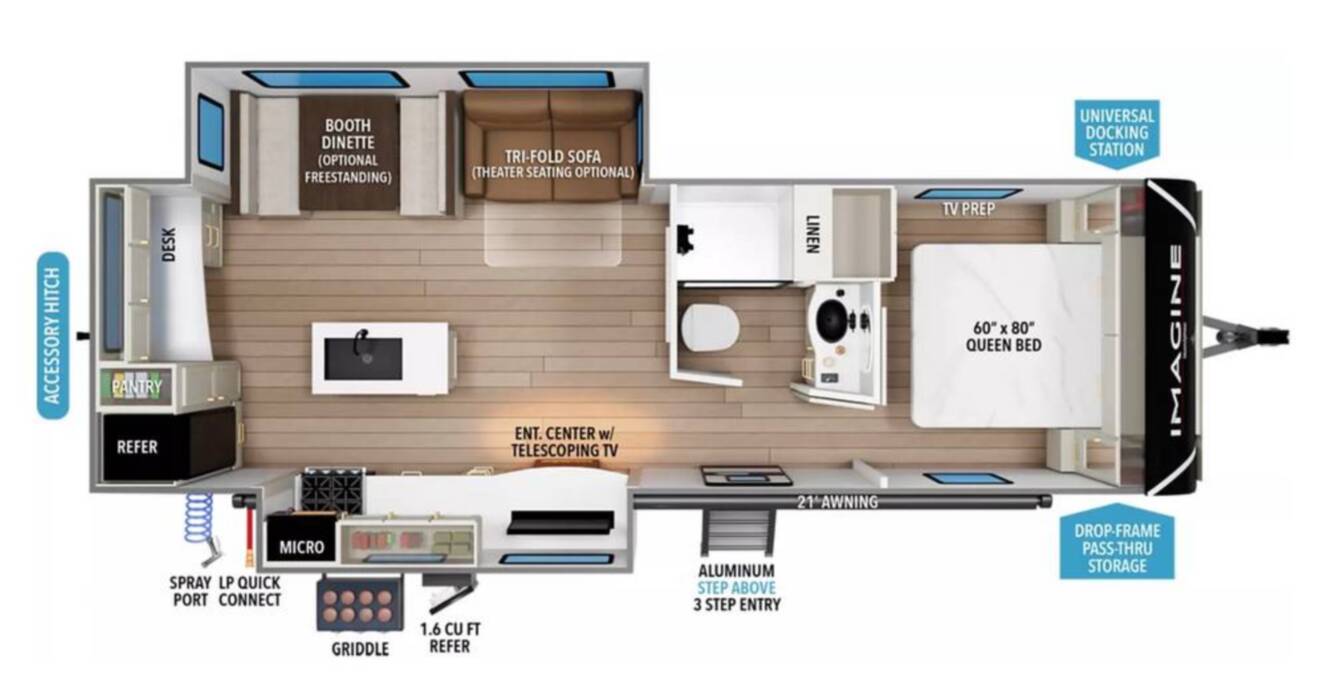 A photo of this 2023 Grand Design Imagine 2670MK