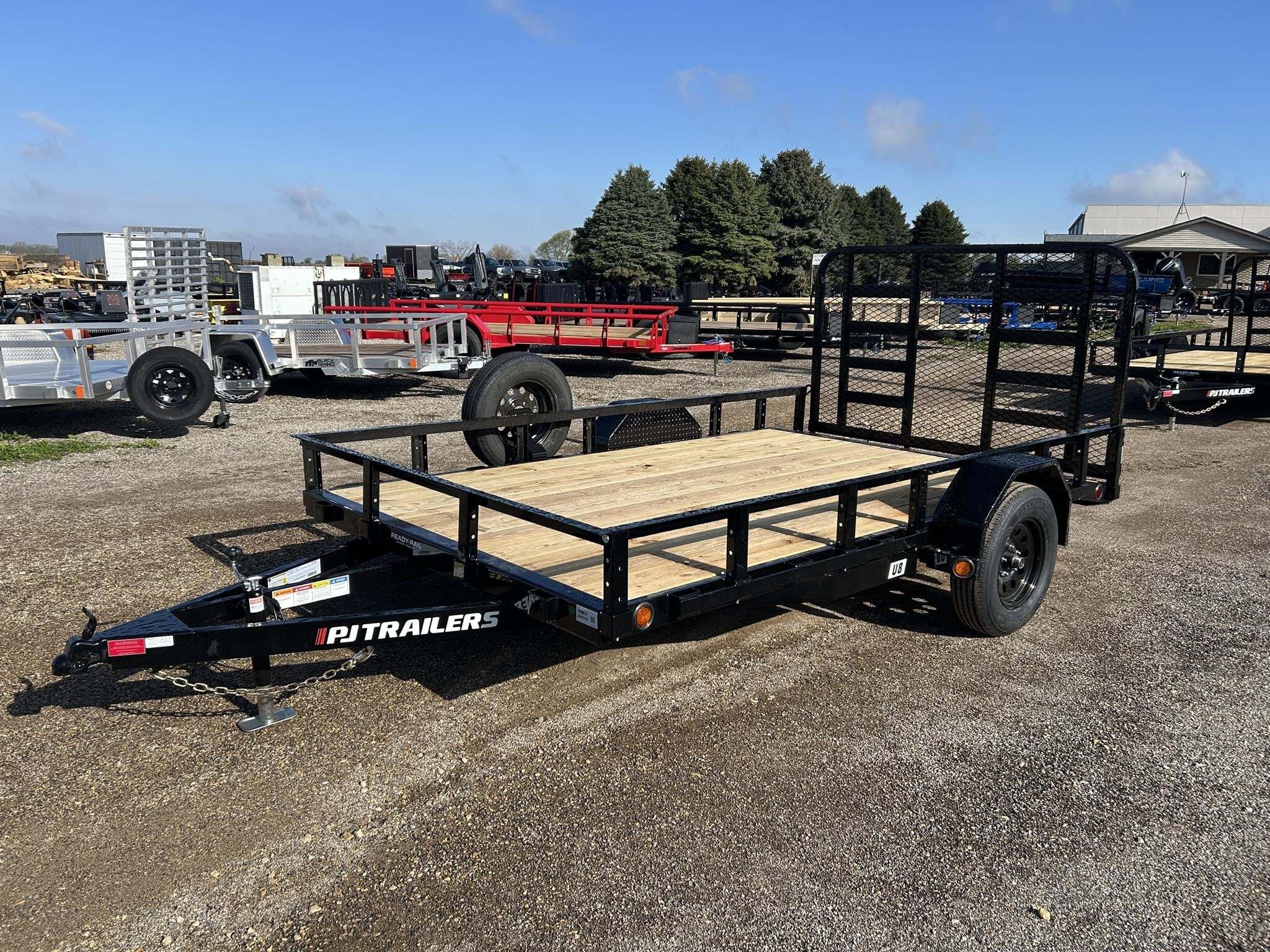 2027 PJ U8 83"X12' 3K SA UTILITY FLATBED TRAILER in Pecatonica, IL