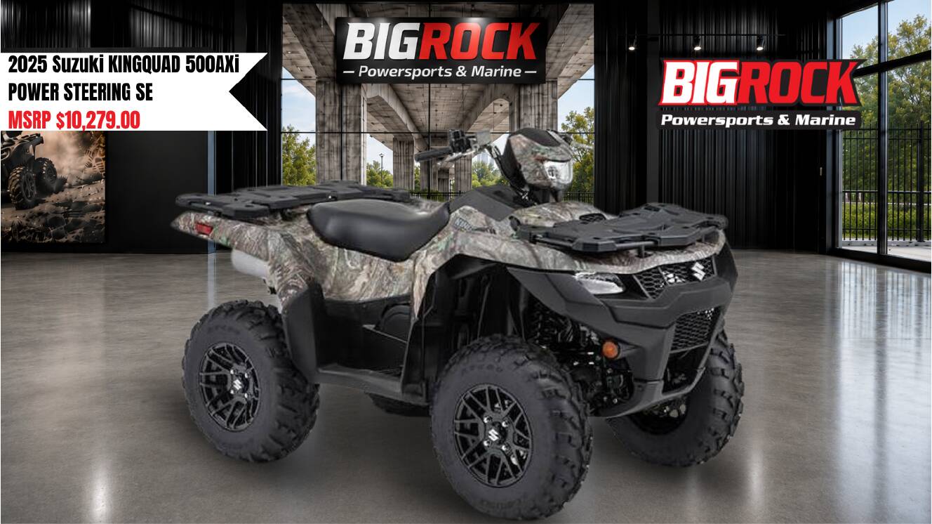 A photo of this 2025 Suzuki KINGQUAD 500AXi POWER STEERING SE