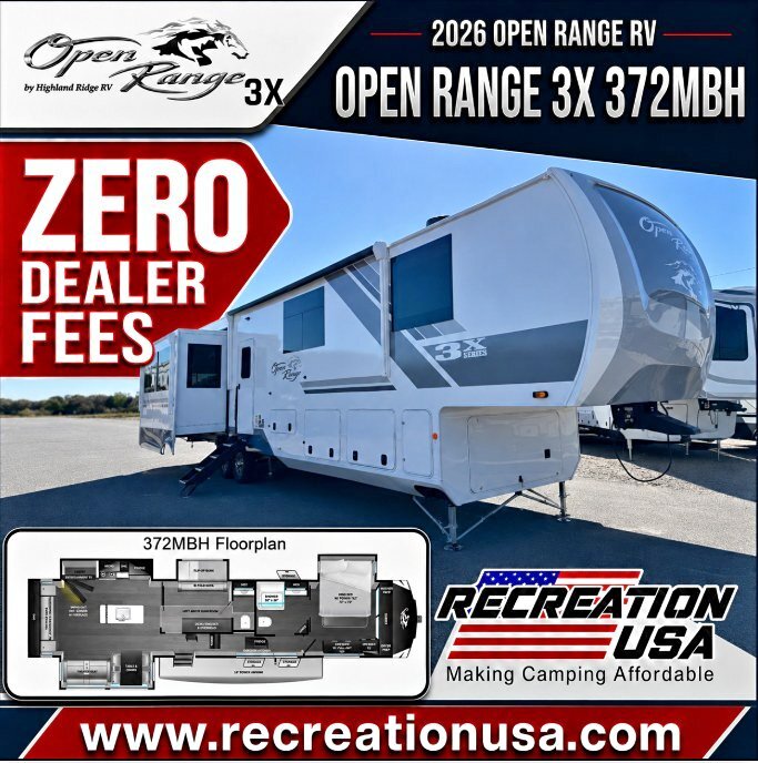 2026 Open Range Rv Open Range 3X 372MBH in longs SC