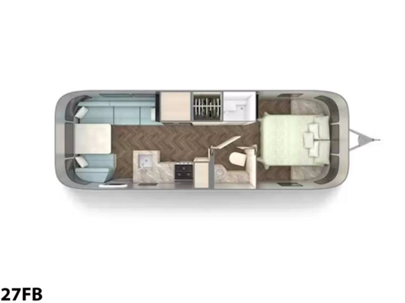A photo of this 2026 Airstream International 27FB Twin