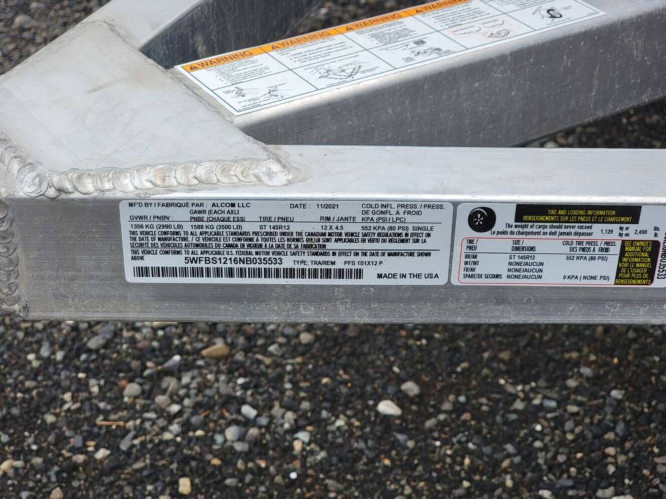 A photo of this 2022 Alcom PFS101X12P